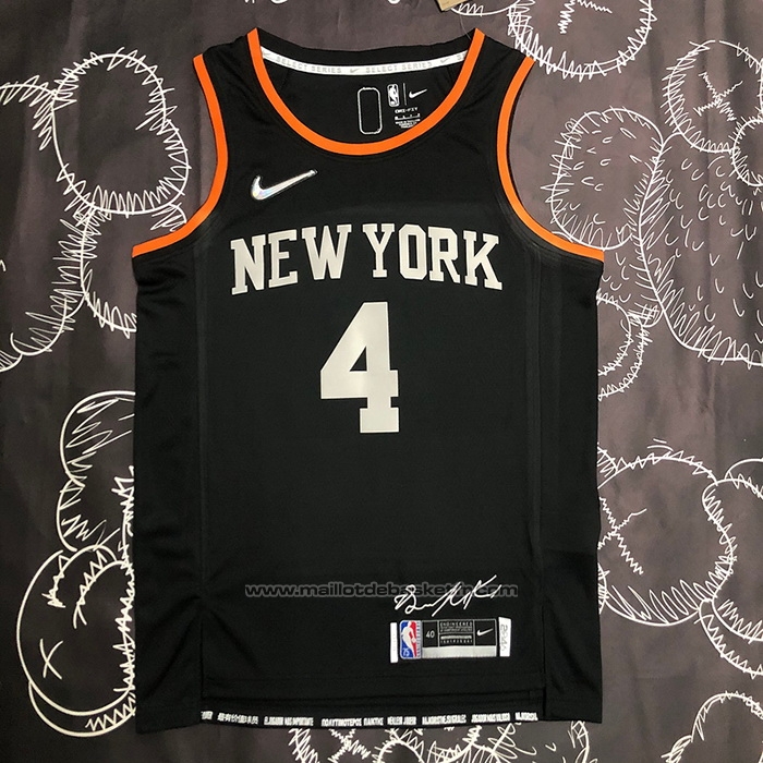 Maillot New York Knicks Derrick Rose #4 Select Series Noir